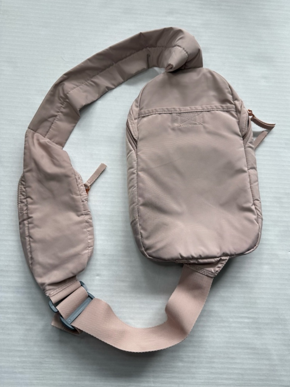Adidas Essentials 2 Sling Crossbody Bag Wonder Taupe Beige/Rose Gold - Picture 3 of 16